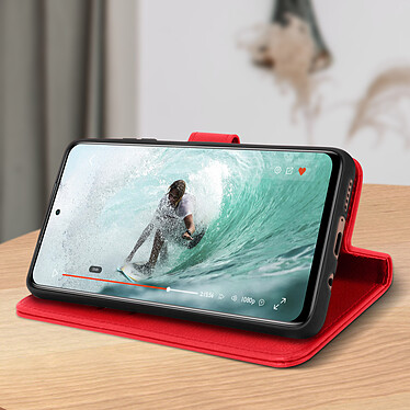 Acheter Avizar Étui pour Xiaomi Mi 10T Lite Clapet Portefeuille Support Vidéo  Rouge