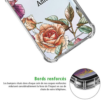 Acheter LaCoqueFrançaise Coque Samsung Galaxy A40 anti-choc souple angles renforcés transparente Motif Amour en fleurs