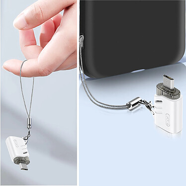 Acheter XO Adaptateur OTG USB Femelle vers Micro-USB Mâle Transfert de Données Blanc