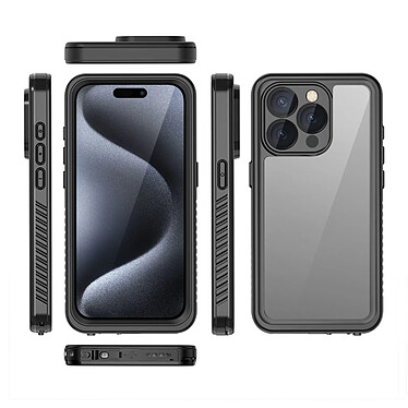 Avis Eiger Coque pour iPhone 15 Pro Max Protection Complète à 360° Étanche IP68 Renforcée Noir