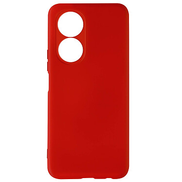 Avizar Coque pour Honor X7 Silicone Semi-rigide Finition Soft-touch Fine  Rouge