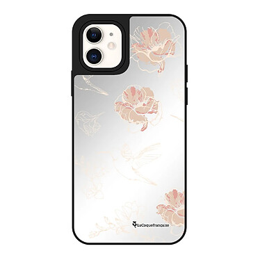 LaCoqueFrançaise Coque iPhone 11 miroir Fleurs Blanches Design