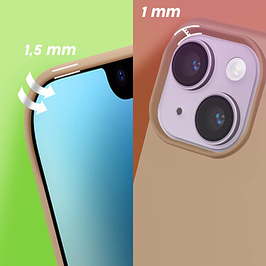 Moxie Coque pour iPhone 14 Hybride Semi-rigide Fine Légère Intérieur Doux  rose des sables pas cher