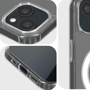 4smarts Pack Protection pour iPhone 15 Plus Coque MagSafe Verre Trempé  Transparent pas cher