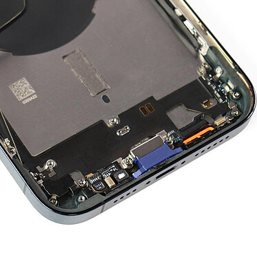 Clappio Connecteur de Charge pour iPhone 12 Pro Max de Remplacement Connecteur Lightning Microphone intégré Bleu pas cher
