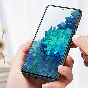 Avis Dux Ducis Coque pour Samsung Galaxy S20 FE Rigide Dos Tissu Série Fino Vert foncé