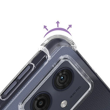 Avis Avizar Coque pour Motorola Moto G54 Antichoc Souple  Transparent