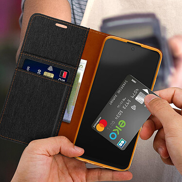 Avis Avizar Étui pour Xiaomi Poco M4 Pro 5G et Redmi Note 11S 5G Tissu Porte-cartes Support  Noir
