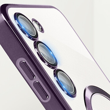Acheter Avizar Coque MagSafe pour Samsung S23 silicone protection caméra Transparent / Violet