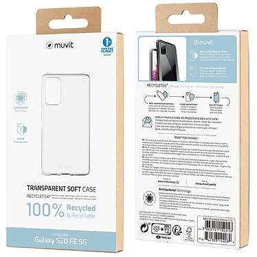 Avis Muvit Coque pour Samsung Galaxy S20 FE RECYCLETEK Souple Transparent