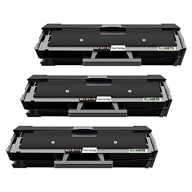 COMETE - Marque Française - 111S - 3 Toners Compatibles avec Samsung D111S MLT-D111S 111S Noir pour Imprimantes Samsung