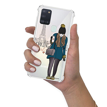 LaCoqueFrançaise Coque Samsung Galaxy A21S anti-choc souple angles renforcés transparente Motif Working girl pas cher
