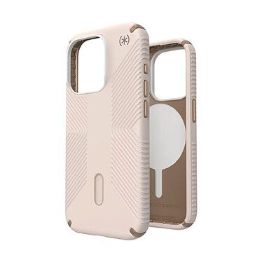 Speck Predisio2 Grip Click-Lock pour iPhone 15 Pro Beige/Gold pas cher