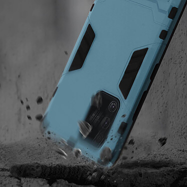 Acheter Avizar Coque Samsung Galaxy S10 Lite Antichoc Bi-matière Support Vidéo Bleu gris