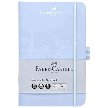 FABER-CASTELL Carnet, A6, quadrillé, bleu ciel