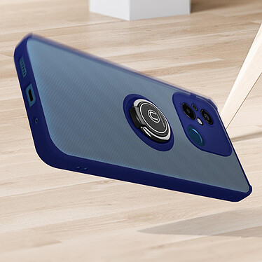 Acheter Avizar Coque pour Xiaomi Redmi 12C Bi-matière Bague Métallique Support Vidéo  bleu