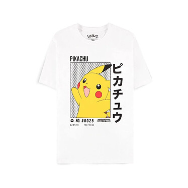 Pokémon - T-Shirt Pikachu White - Taille XXL