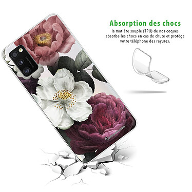 Avis LaCoqueFrançaise Coque Samsung Galaxy A41 360 intégrale transparente Motif Fleurs roses Tendance