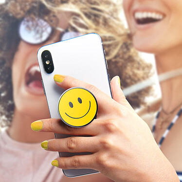 Avis Popsockets PopGrip Smartphone Maintien et Support Vidéo Design smiley Jaune