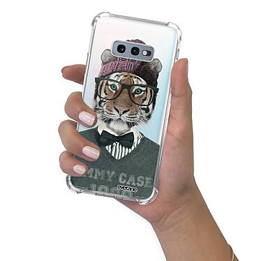 Evetane Coque Samsung Galaxy S10e anti-choc souple angles renforcés transparente Motif Tigre Fashion pas cher