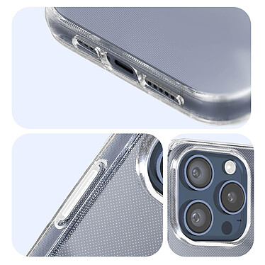 Avis Avizar Coque pour Apple iPhone 15 Pro Silicone Gel Souple Ultra fine Anti-jaunissement  Transparent