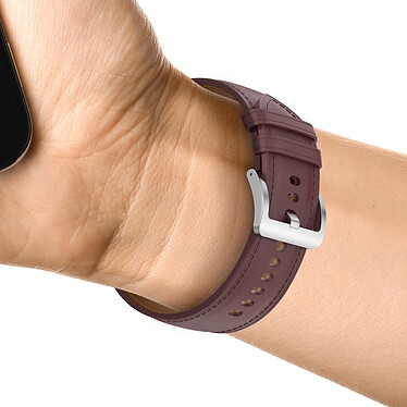 Avis Avizar Bracelet Cuir pour Galaxy Watch 4 Watch 3 41mm Huawei Watch GT 3 42mm Marron