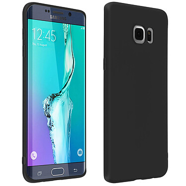 Avizar Coque Samsung Galaxy S6 Edge Plus Silicone Flexible Résistant Ultra fine noir