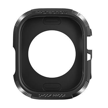 Avizar Coque pour Apple Watch 8 7 45mm et 6 5 4 2 44mm et 3 2 1 45mm Fibre de Carbone  noir
