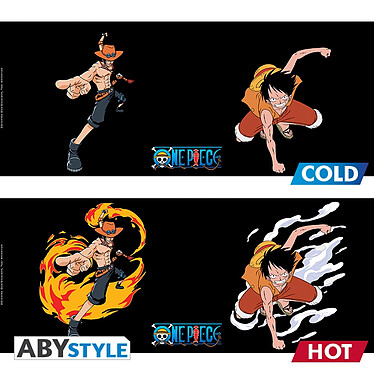 Acheter One Piece Mug Thermo-Rèactif Luffy & Ace Grand Contenant