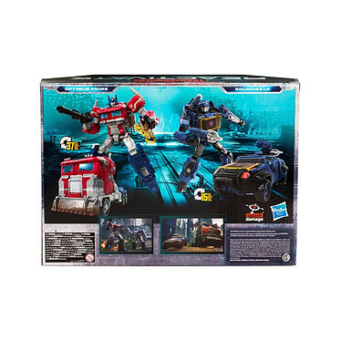 Transformers : Reactivate - Pack 2 figurines Optimus Prime & Soundwave 16 cm pas cher