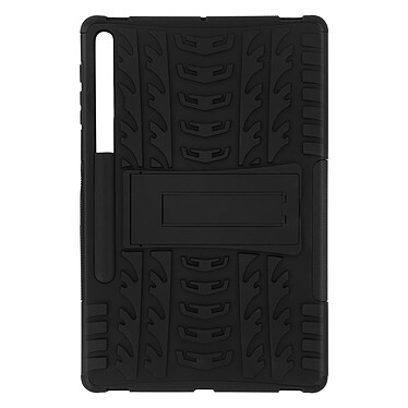 Avizar Coque Samsung Galaxy Tab S7 FE Protection Bi-matière Béquille Support Noir