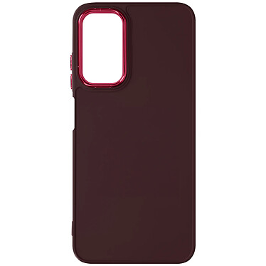 Avizar Coque pour Samsung Galaxy A25 5G Rigide Contour Caméra Métallisé Bordeaux