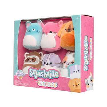 Avis Squishville Mini Squishmallows - Pack 6 peluches Perfect Pals Squad 5 cm