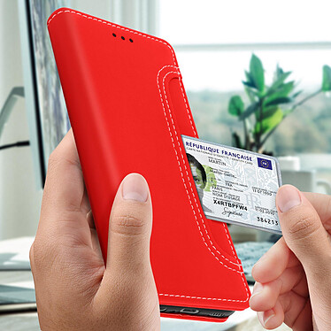Avis Avizar Housse Samsung Galaxy A32 Portefeuille Multi-compartiments Support Vidéo Rouge