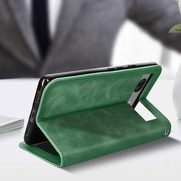 Avizar Étui Portefeuille pour Google Pixel 7a Porte-cartes Soft-touch Clapet aimanté  Vert pas cher