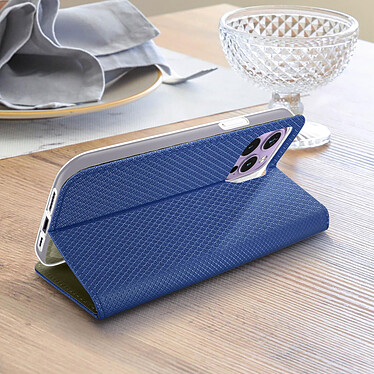 Acheter Avizar Étui pour iPhone 14 Pro Max avec Clapet Porte-carte Fonction Support  bleu nuit