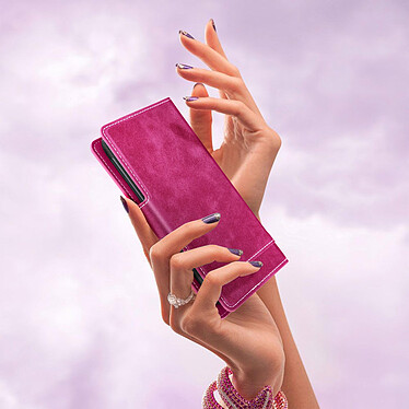 Acheter Avizar Housse pour Smartphone 5 à 5.5 pouces Universelle Porte-cartes Fonction slide  rose