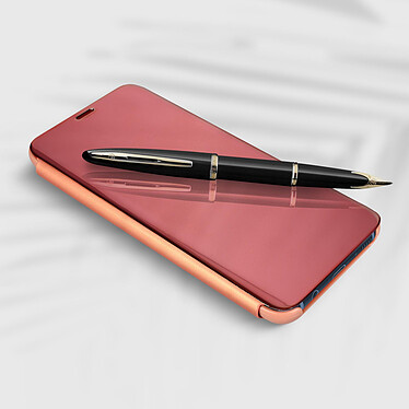 Acheter Avizar Housse Clapet Translucide Samsung Galaxy S8 Plus - Design Effet Miroir - Rose