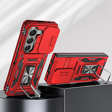 Avis Avizar Coque pour Samsung Galaxy Z Fold 5 Antichoc Cache Caméra Bague Support  Rouge