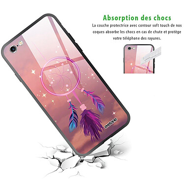 Avis Evetane Coque iPhone 6/6s Coque Soft Touch Glossy Attrape rêve rose Design
