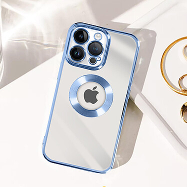 Avizar Coque pour iPhone 14 Pro Paillette Amovible Silicone Gel  Bleu pas cher