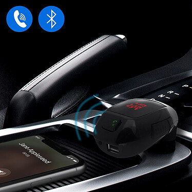 Avis Avizar Kit mains libres Auto Bluetooth Chargeur Allume-cigare Port USB Carte SD Noir