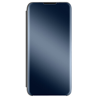 Avizar Housse Clear View pour Samsung Galaxy A22 M32 et M22 Design Miroir Support Vidéo Noir