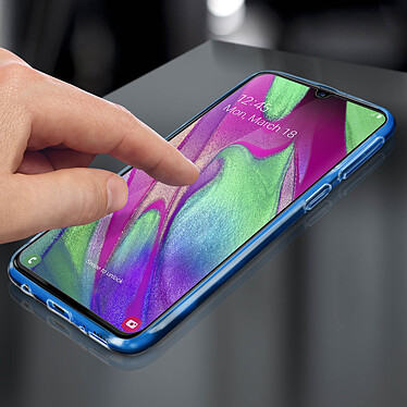 Acheter Avizar Coque Samsung Galaxy A40 Silicone Souple et Film Verre Trempé 9H Transparent