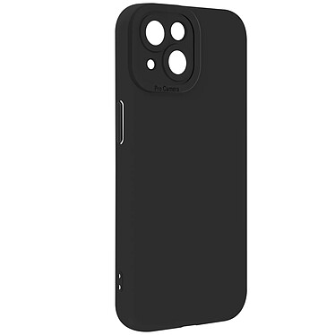 Avizar Coque pour iPhone 15 Silicone Mat Protection Caméra Noir