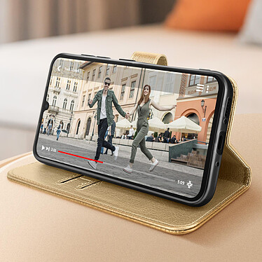 Avis Avizar Étui pour Samsung Galaxy A34 5G Clapet Portefeuille Support Vidéo  Or
