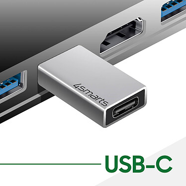 Avis 4smarts Lot de 2 Adaptateurs USB vers USB C Charge et Transfert 5GB/s  Argent