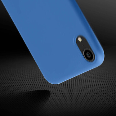 Acheter Avizar Coque iPhone XR Silicone Semi-rigide Mat Finition Soft Touch bleu nuit