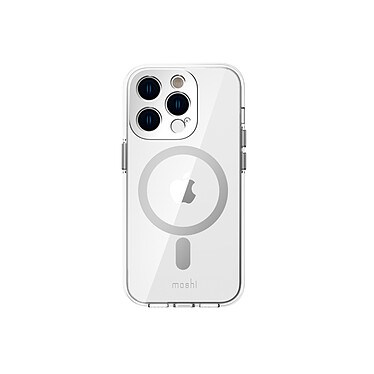 Moshi iGlaze Compatible avec le MagSafe pour iPhone 14 Pro Argent