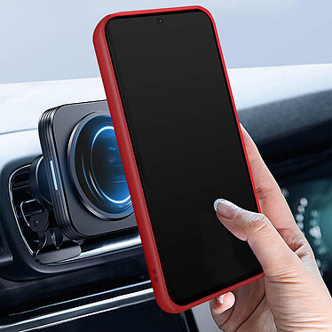 Acheter Avizar Coque pour Samsung Galaxy A54 5G Bi-matière Bague Métallique Support Vidéo  Rouge